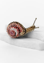 Blinking Snail Embroidered Pin - December Thieves