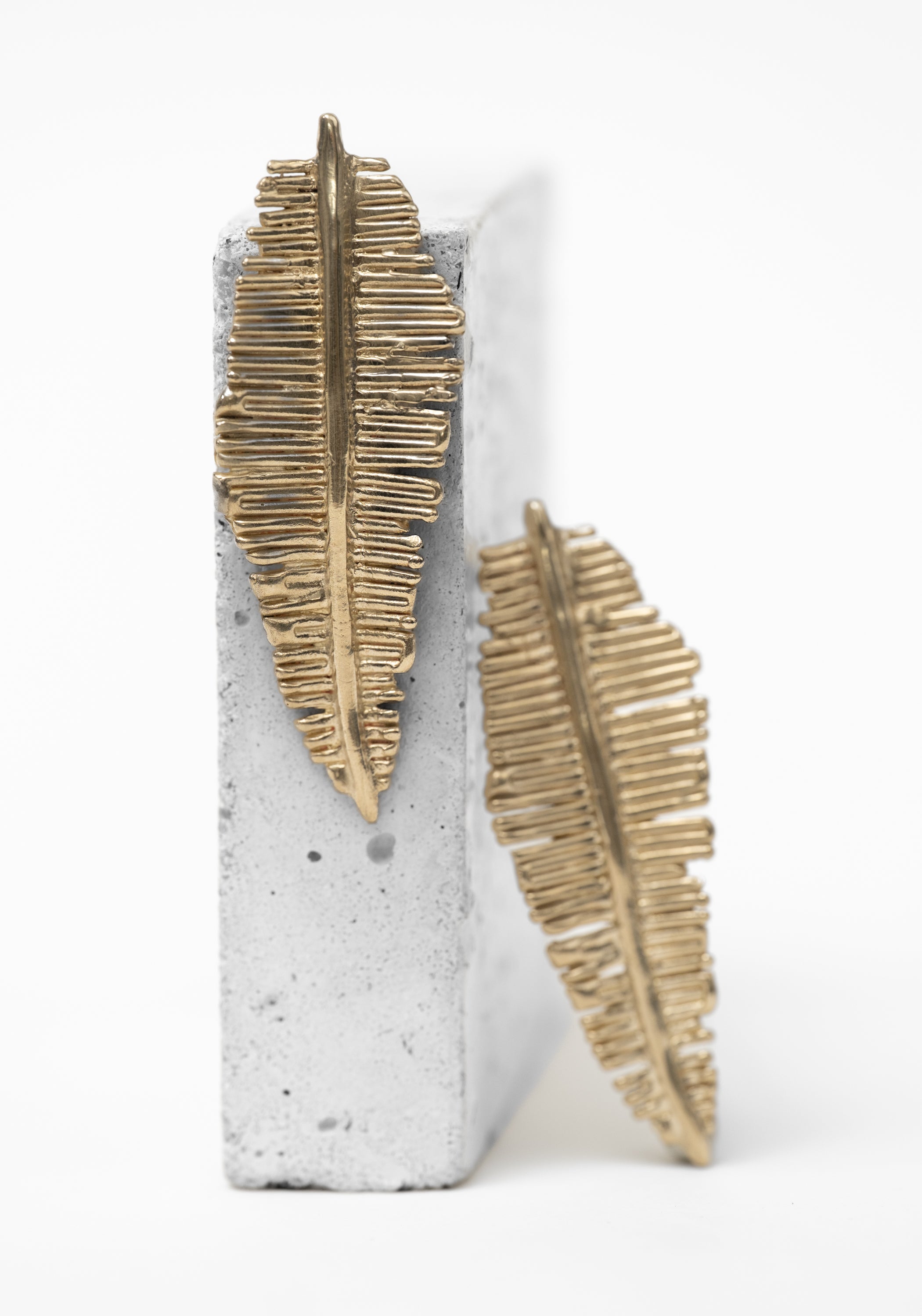 Brass Palmita Earrings