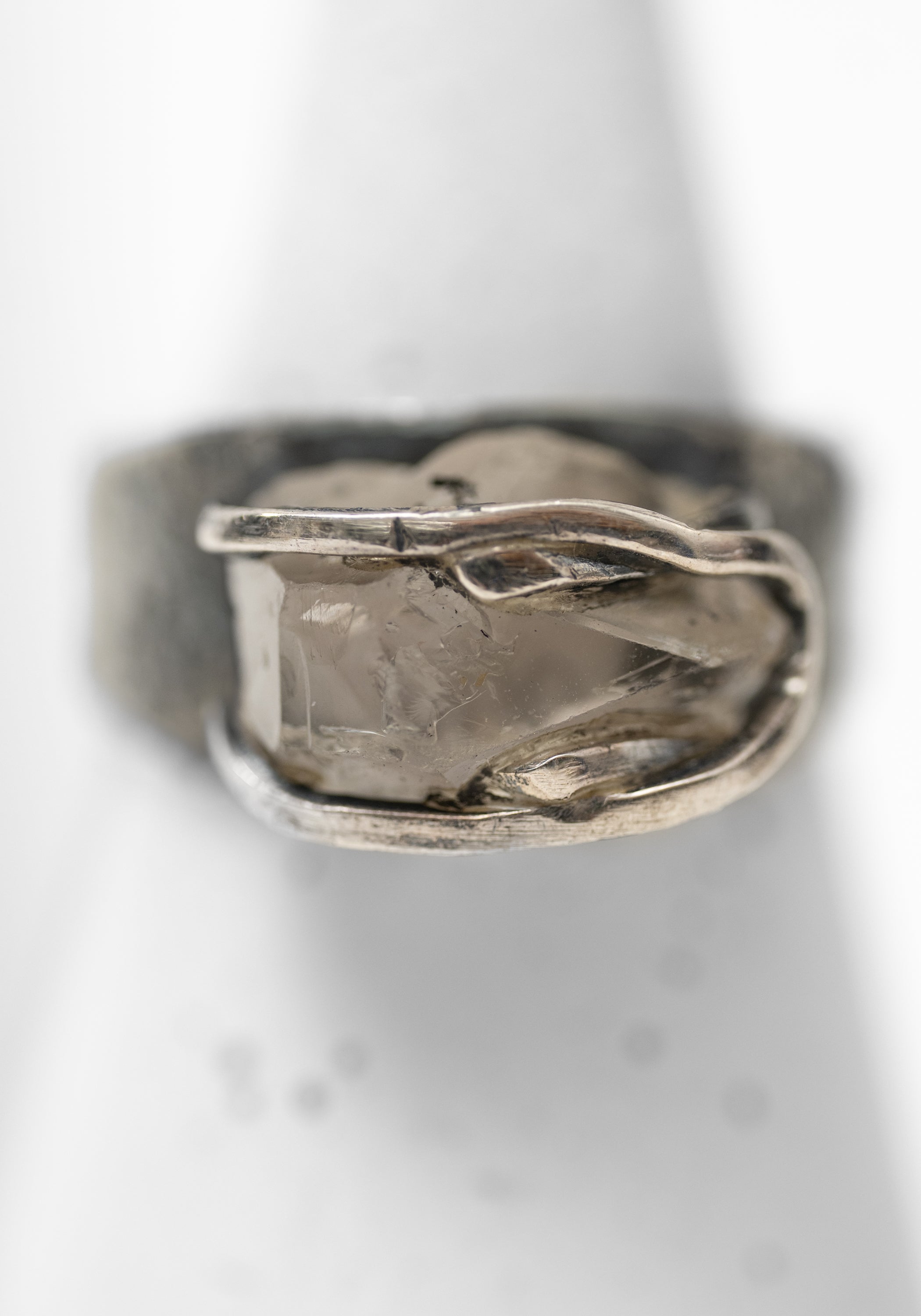 Sterling Bar Set Herkimer Ring - December Thieves