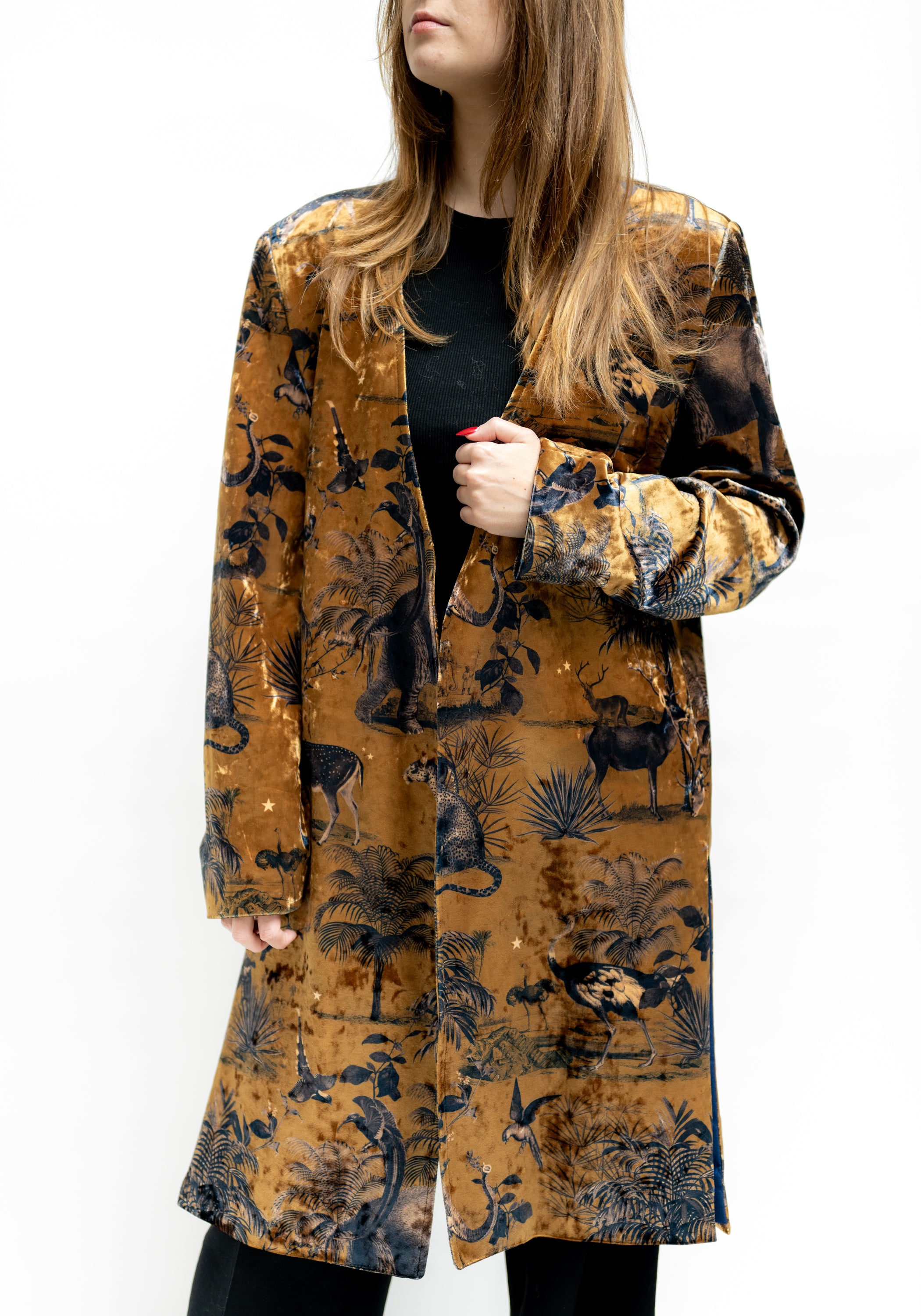 Printed Velvet Cleopatra Kimono