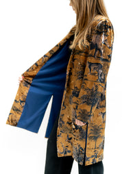 Printed Velvet Cleopatra Kimono