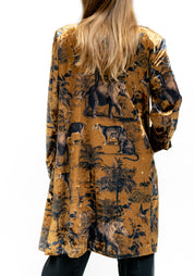 Printed Velvet Cleopatra Kimono