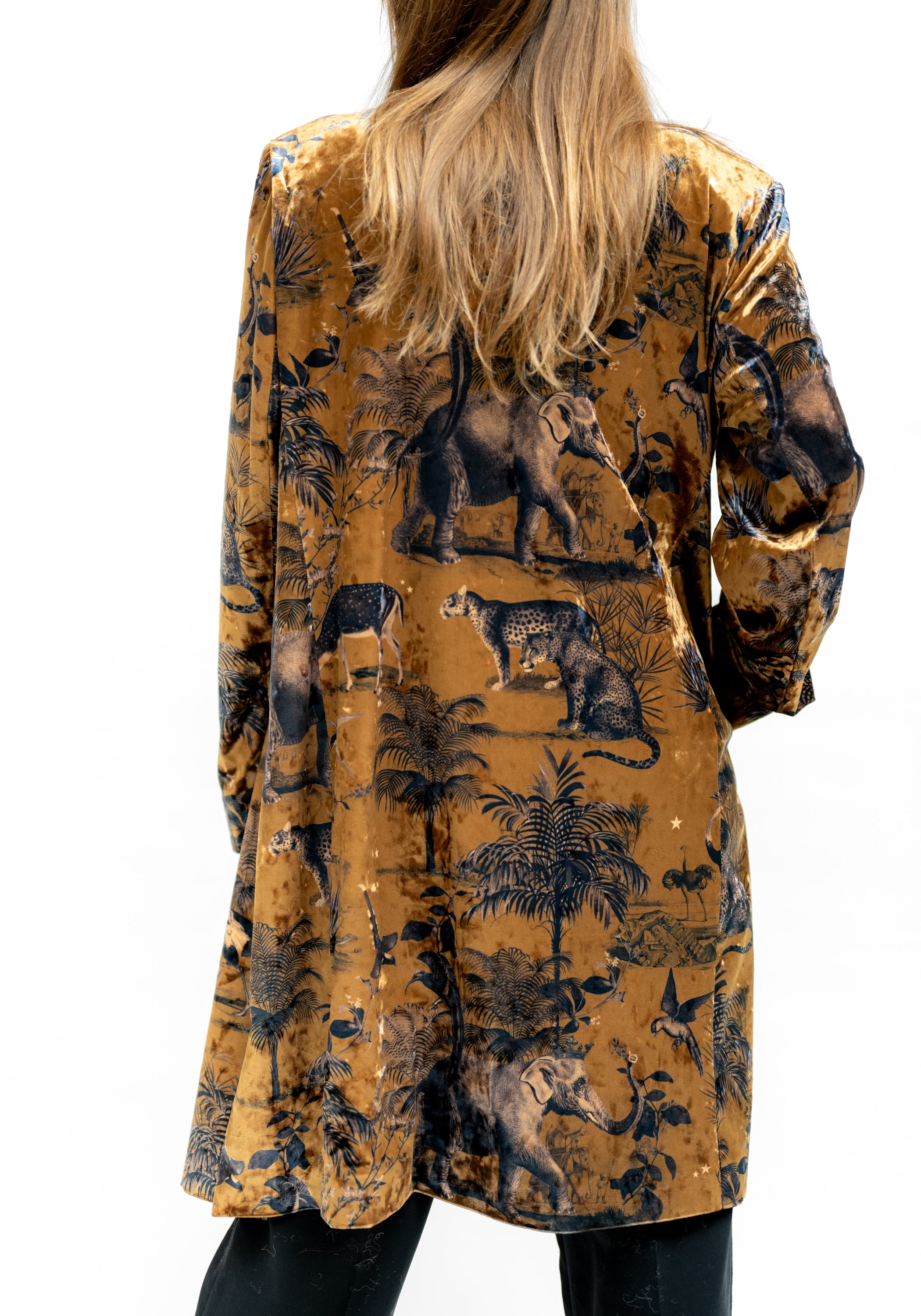 Printed Velvet Cleopatra Kimono