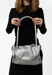 Silver Leather Kimi A Bag