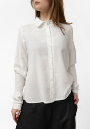 Oversized Button Front Blouse - December Thieves