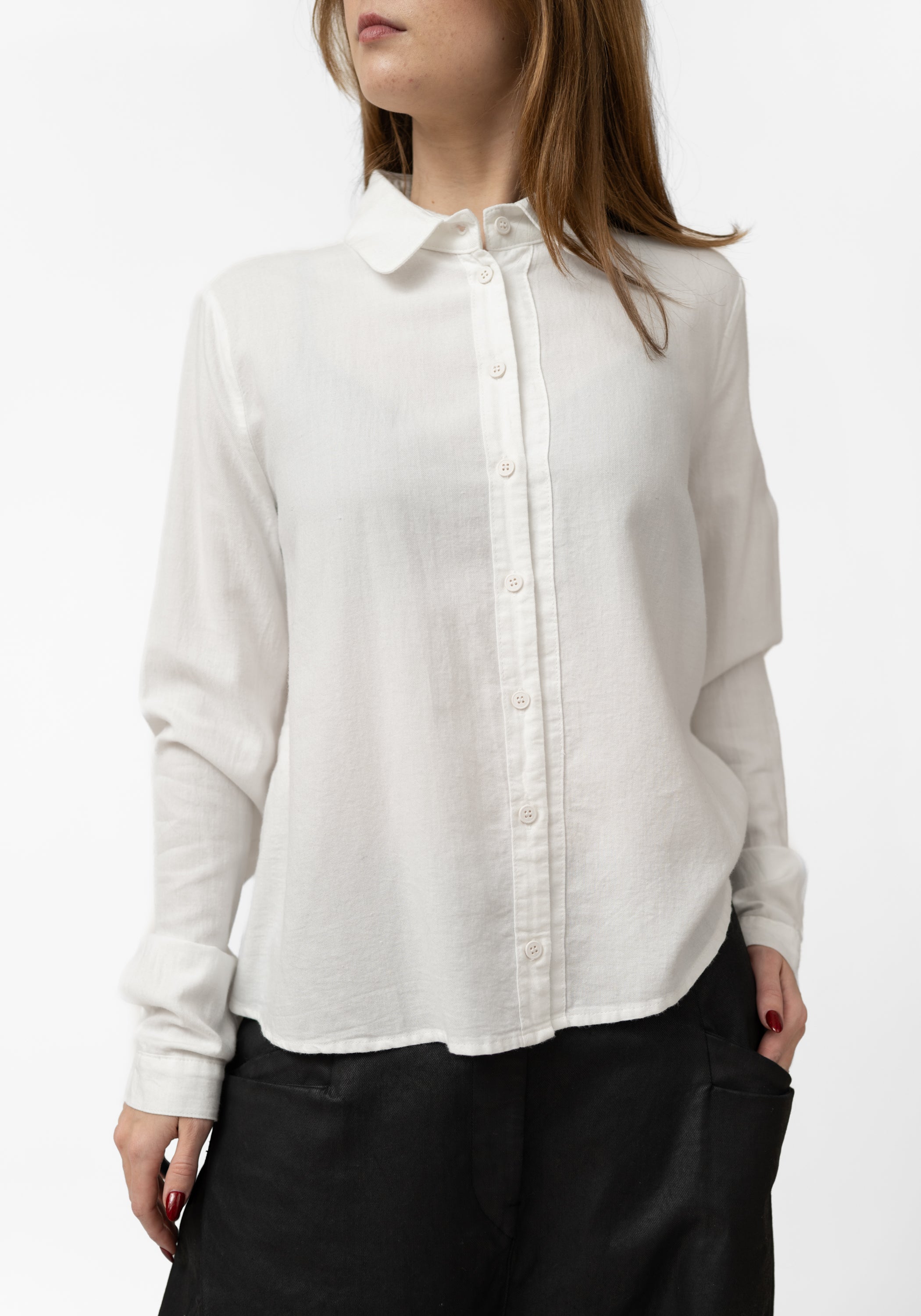 Oversized Button Front Blouse - December Thieves