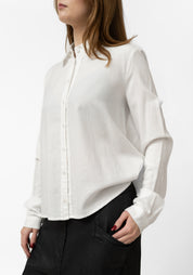 Oversized Button Front Blouse - December Thieves