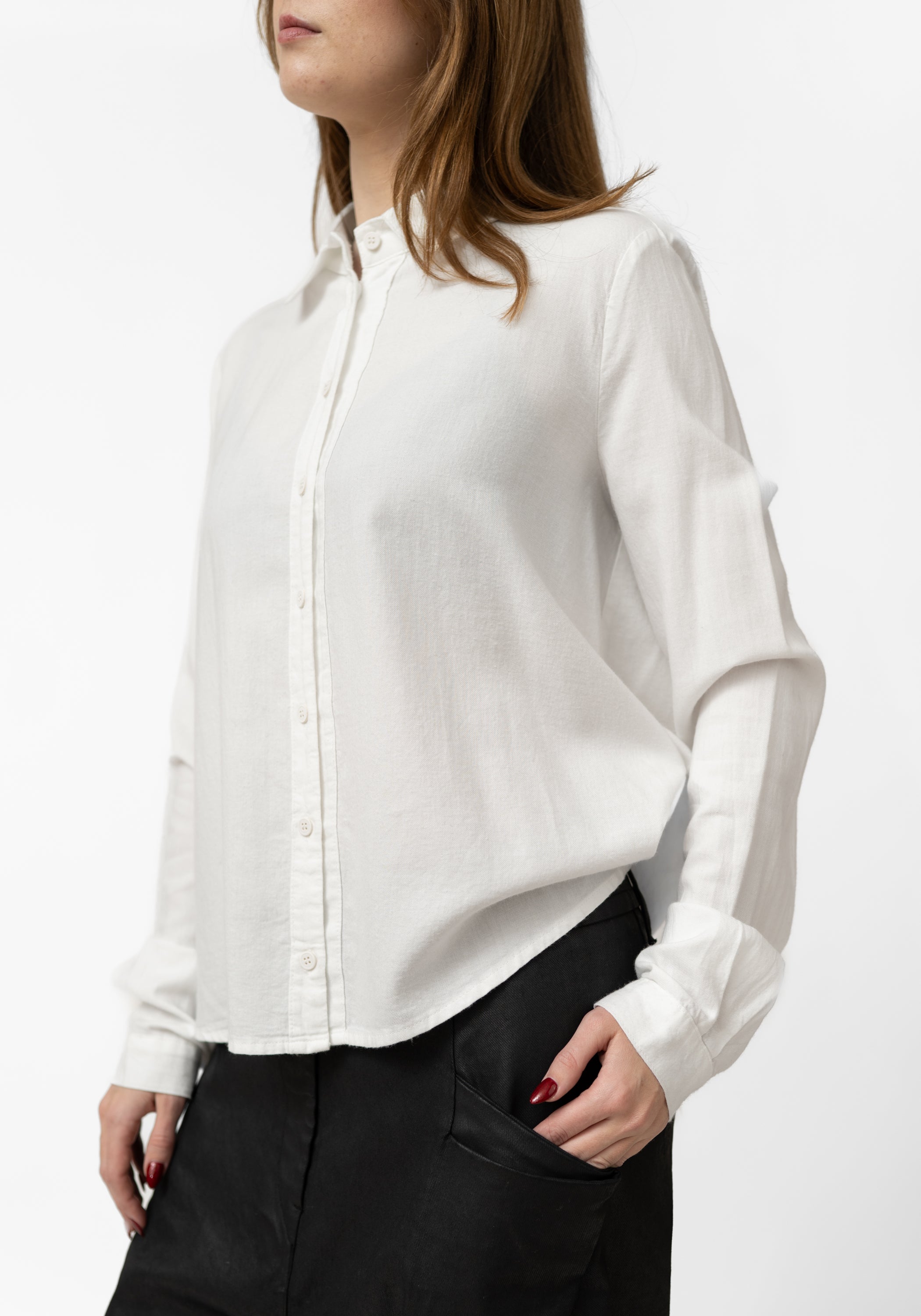 Oversized Button Front Blouse - December Thieves
