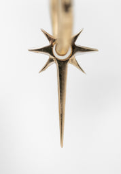 Single 9k Gold Mini Astra Plaque and Oval Clicker Hoop - December Thieves