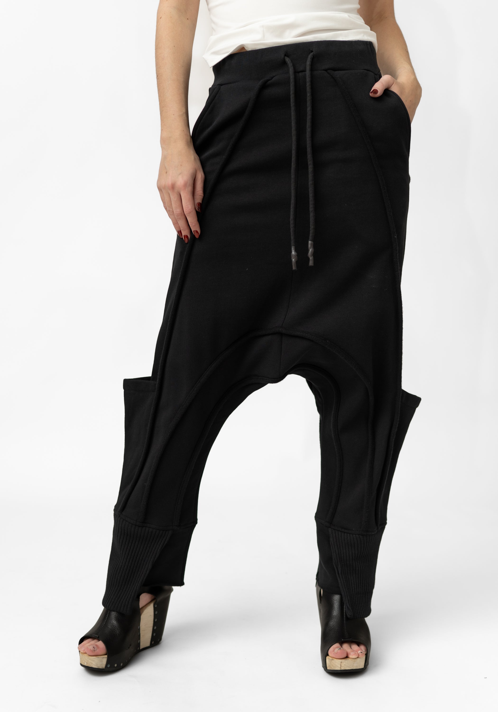 Paneled Drop Seat Pocket Detail Jogger Pant - December Thieves