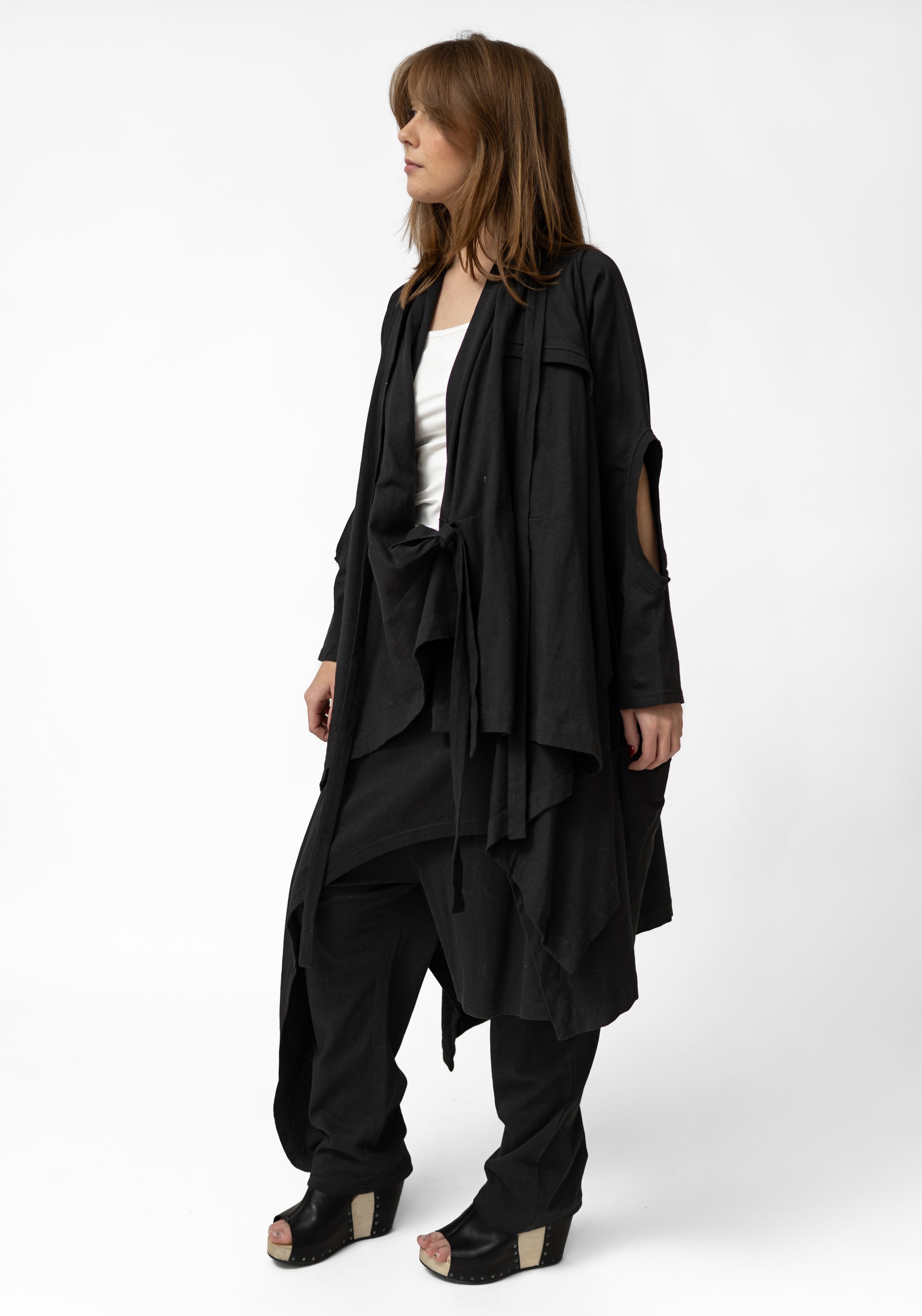 Strap Detail Jersey Wrap Jacket - December Thieves