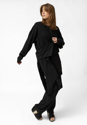 Oversized Layered Drop Shoulder Jersey Top - December Thieves