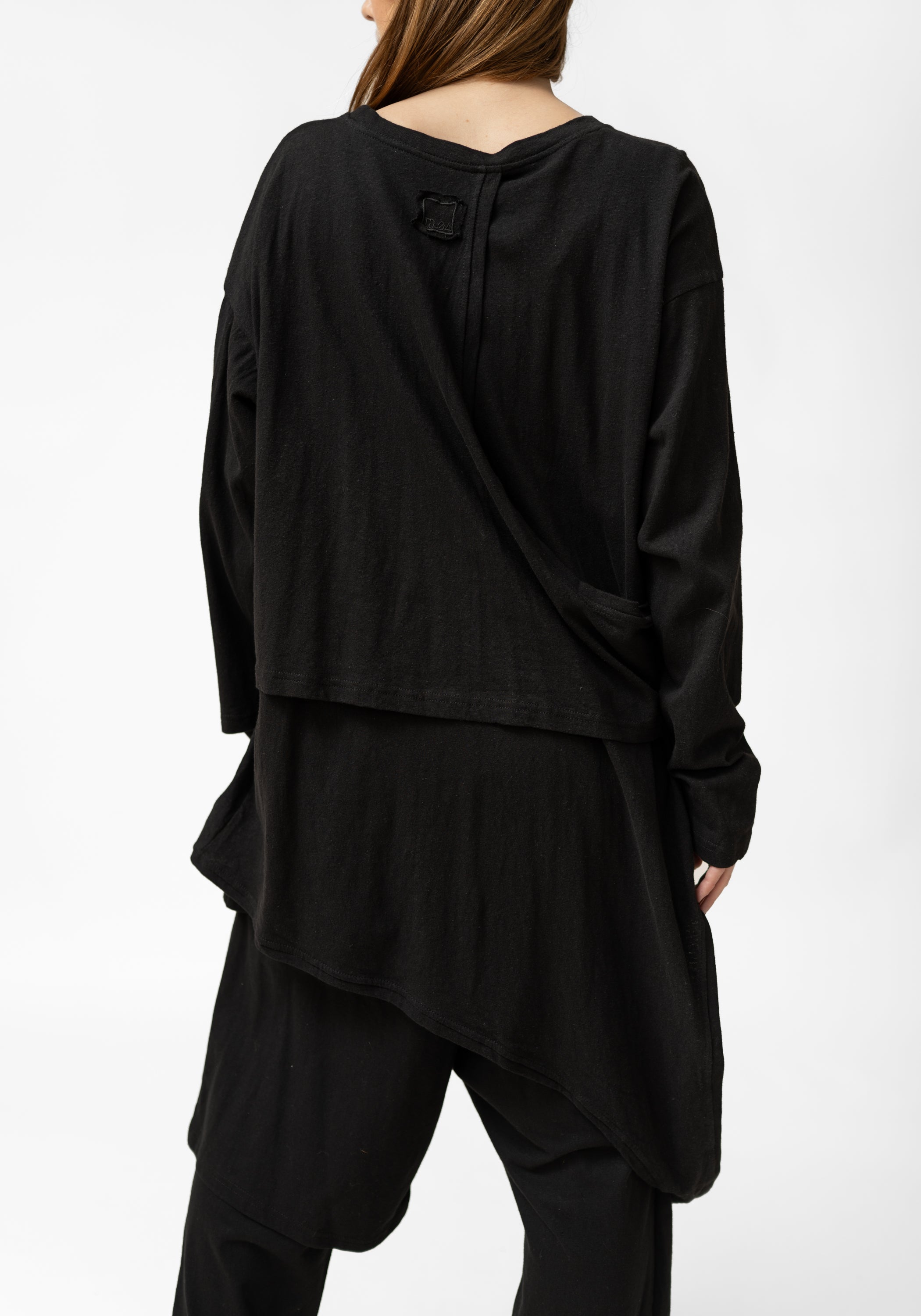 Oversized Layered Drop Shoulder Jersey Top - December Thieves