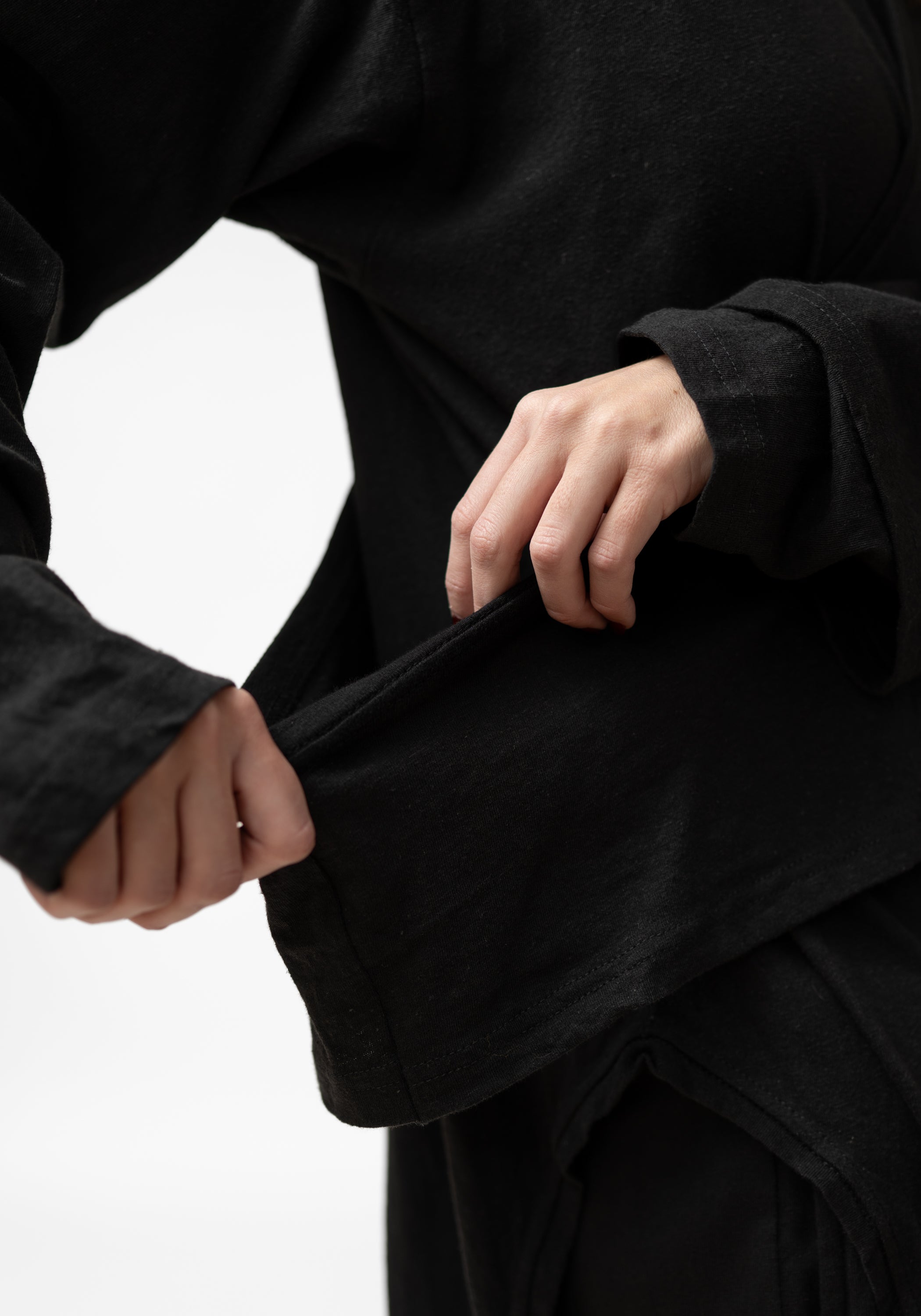Oversized Layered Drop Shoulder Jersey Top - December Thieves