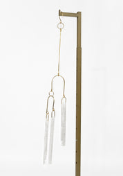 Triple Selenite and Brass Wall Gem - December Thieves