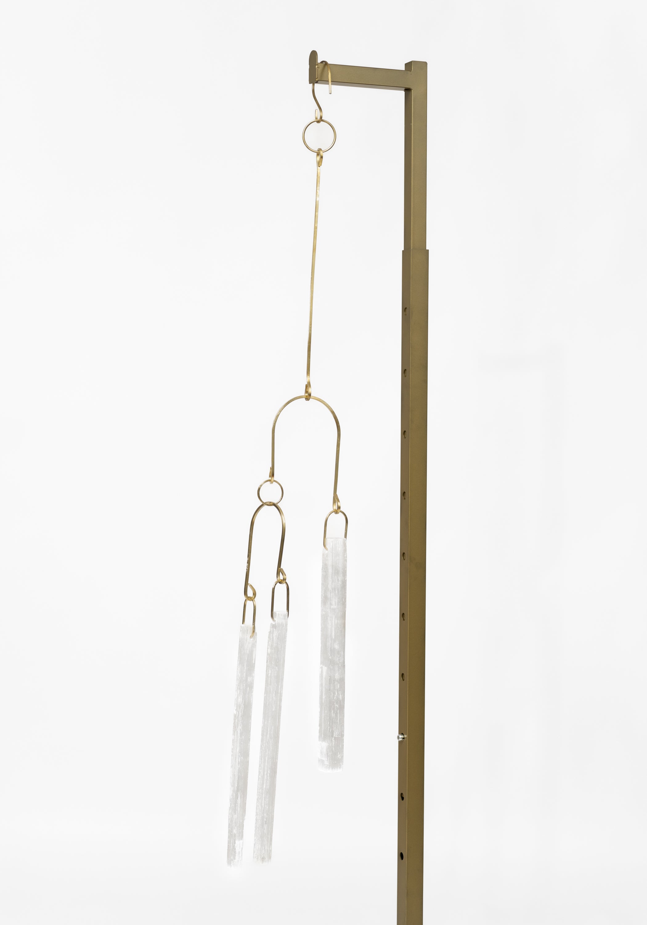Triple Selenite and Brass Wall Gem - December Thieves