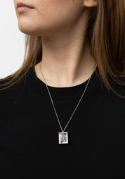 Sterling and Long Baguette Quartz Necklace - December Thieves