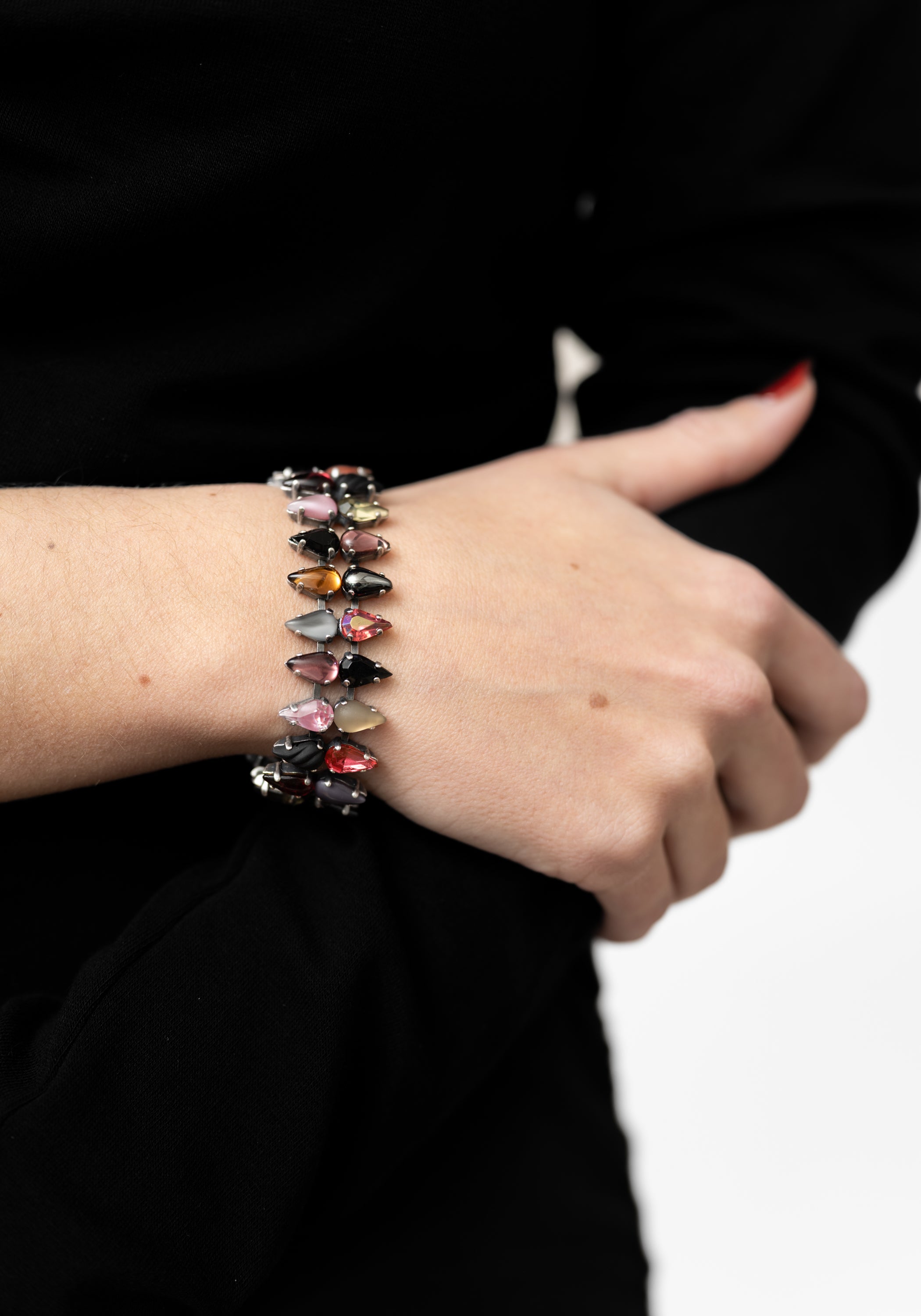 Sterling Plated Double Mini Fang Bracelet