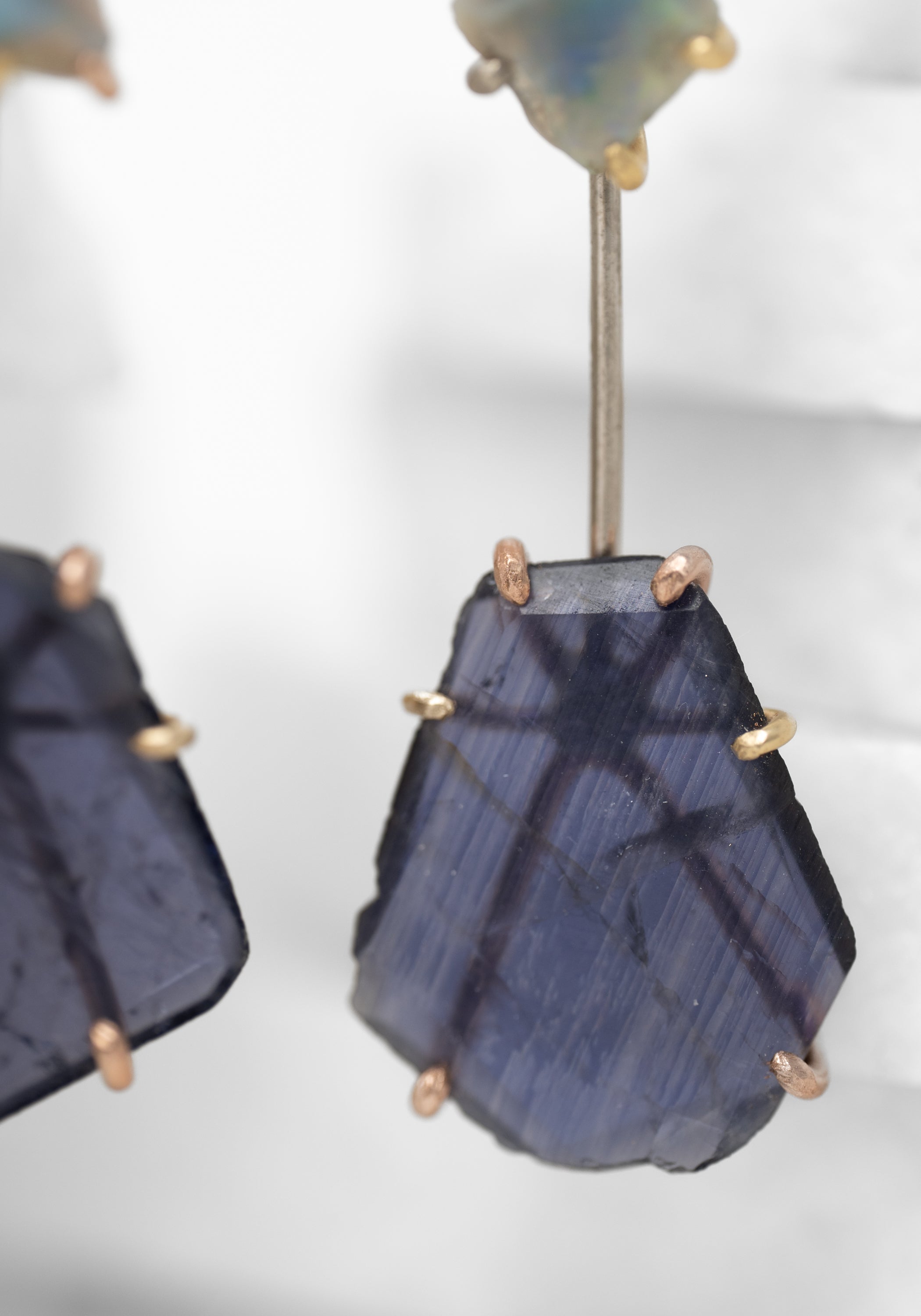 14k-18k Gold Iolite Drops