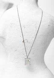 Sterling and Long Baguette Quartz Necklace - December Thieves