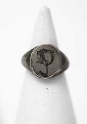 'Tulip Portrait' Sterling Ring - December Thieves