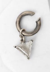 Small Sterling and Quartz Escher Ear Cuff - December Thieves