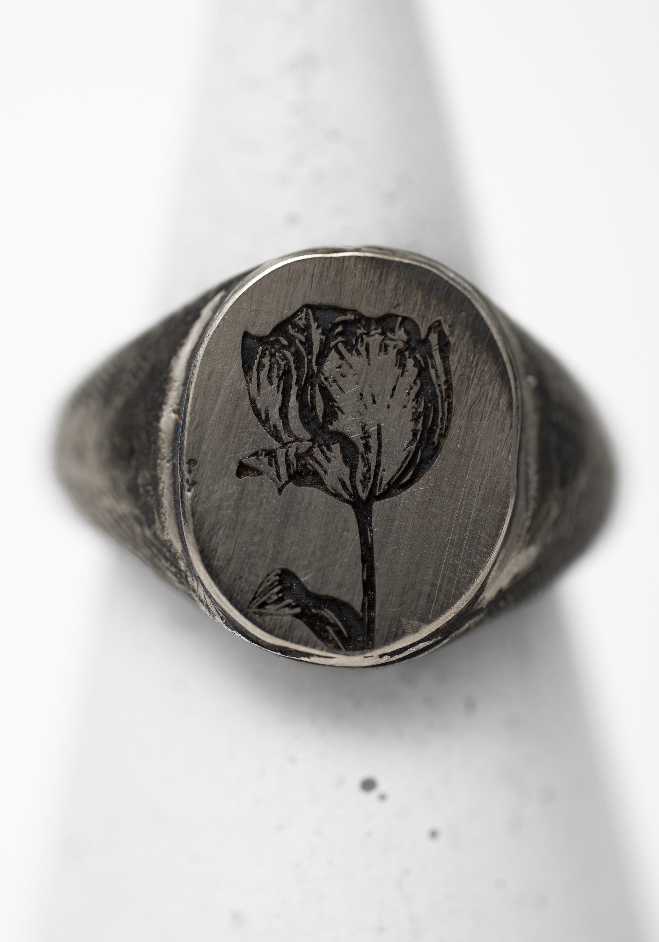 'Tulip Portrait' Sterling Ring - December Thieves