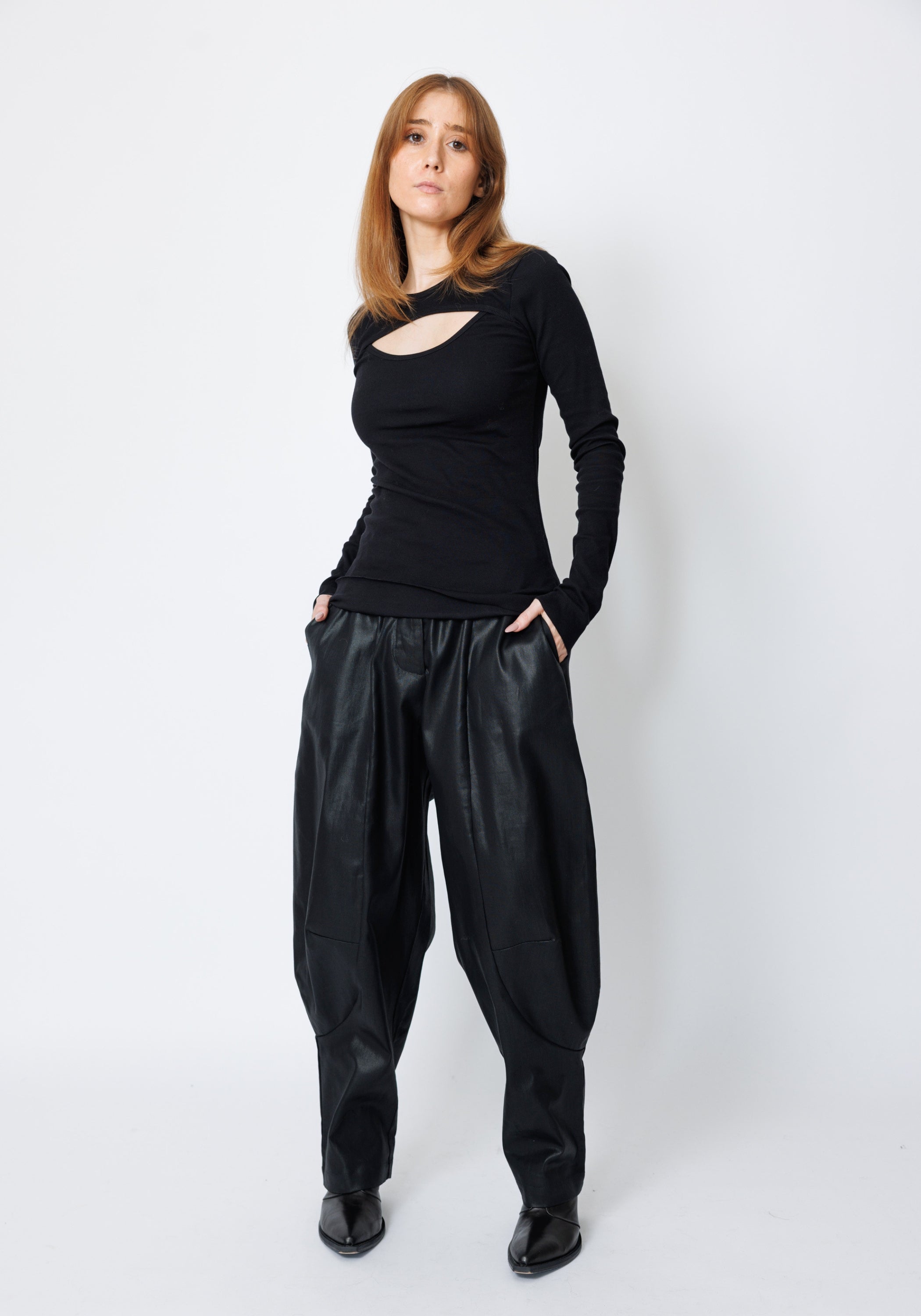 Eyona Cut Out Detail Long Sleeve T-Shirt