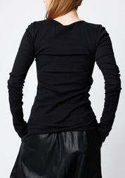 Eyona Cut Out Detail Long Sleeve T-Shirt