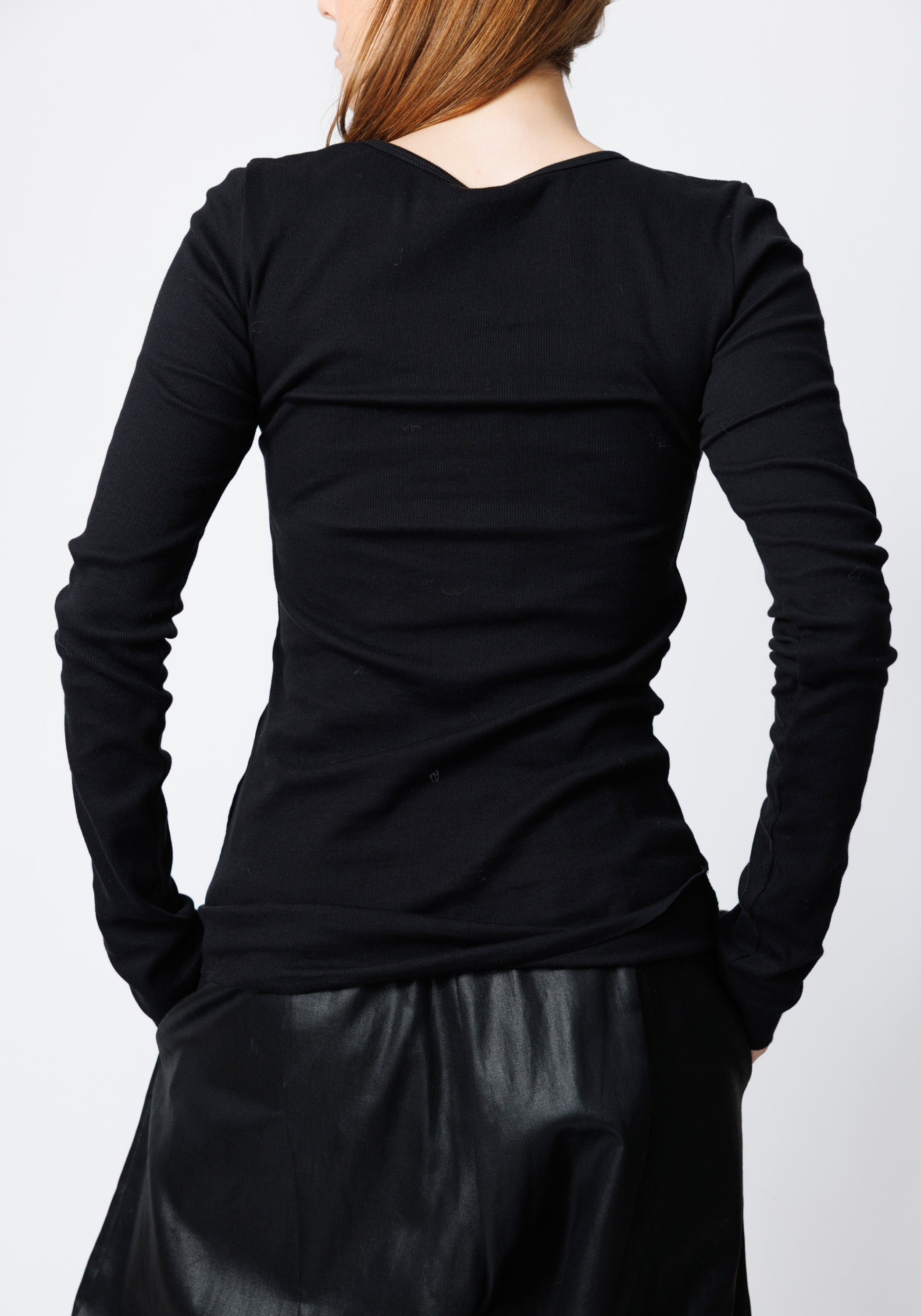 Eyona Cut Out Detail Long Sleeve T-Shirt