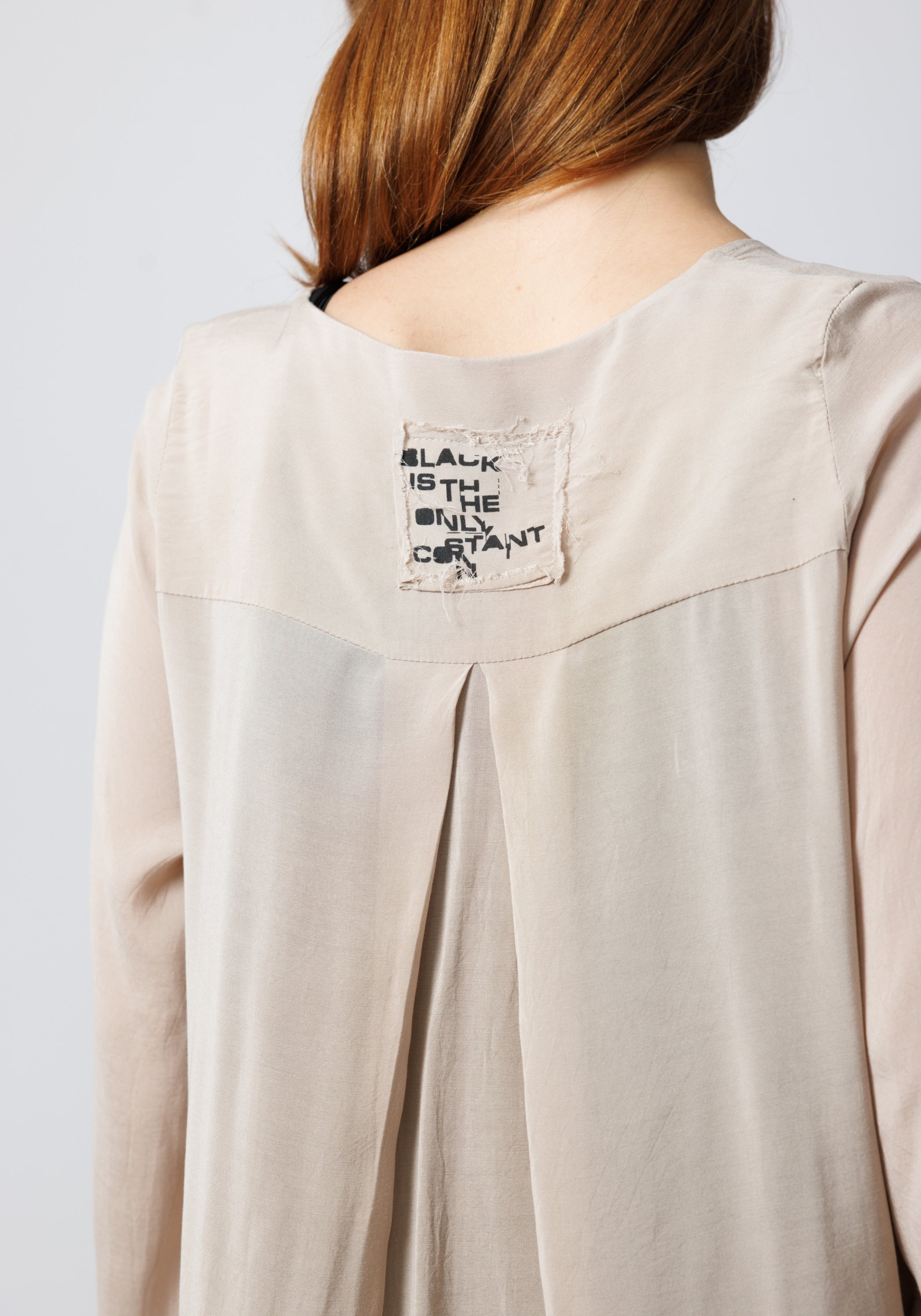 Swissa Oversized Asymmetric Ruffle Detail Tunic Blouse