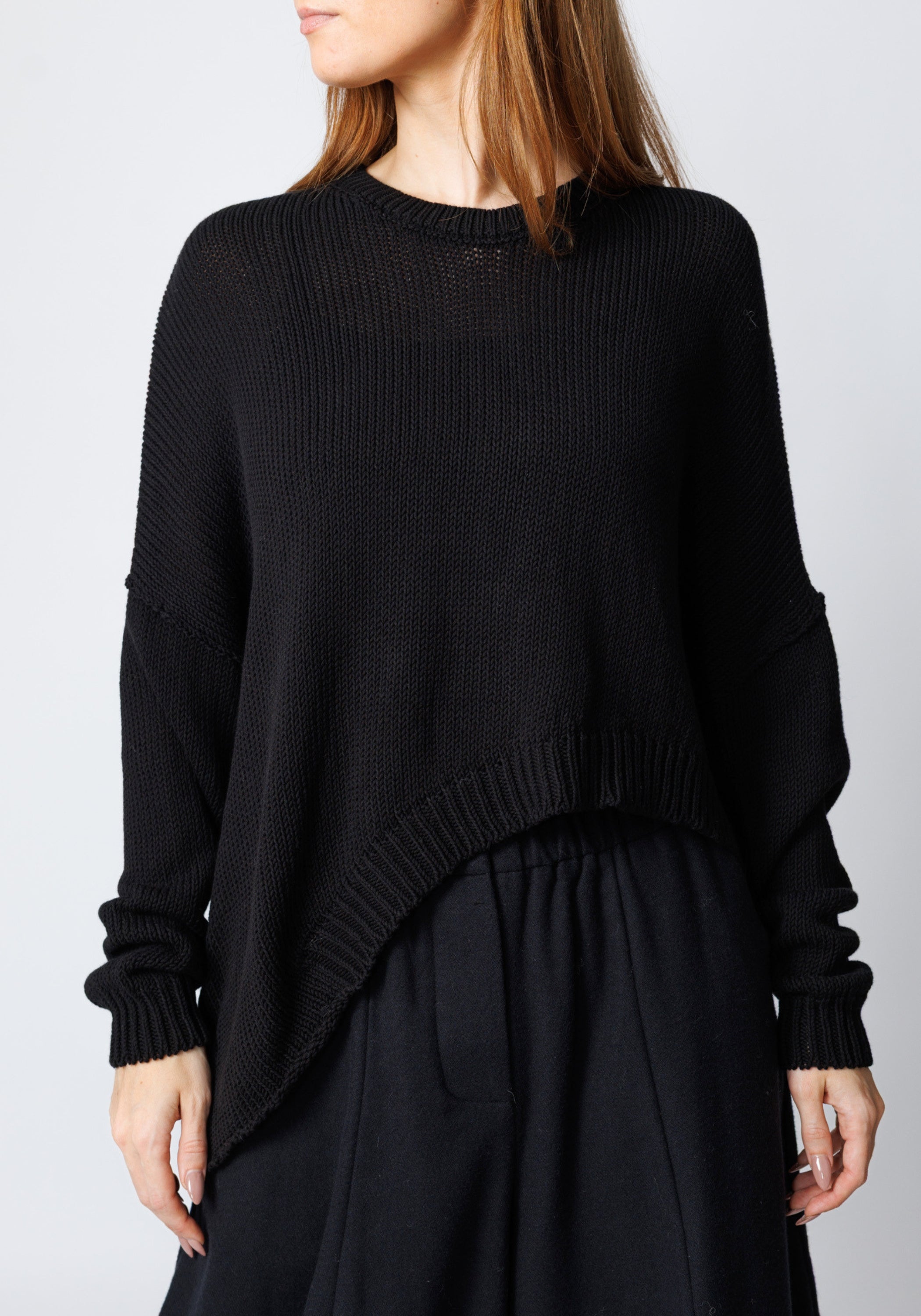 Elypse Asymmetric Oversized Knit Pullover