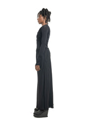 Albatross Black Satin Maxi Skirt - December Thieves