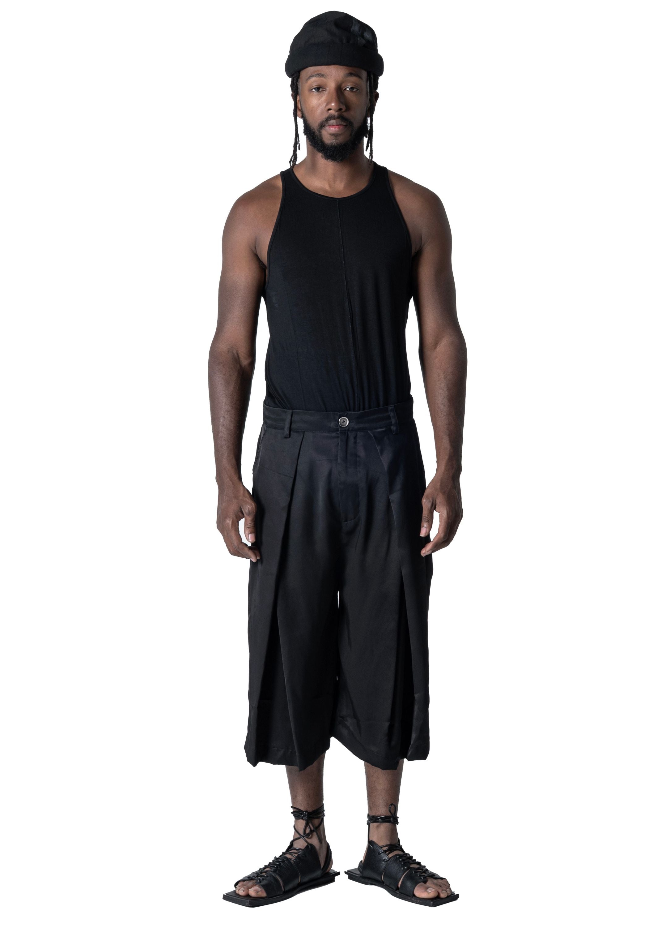 Heron Pleat Front Drop Seat Shorts - December Thieves
