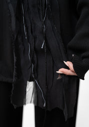 Mag Embroidered Back Knit Pullover