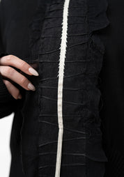 Mag Contrast Embroidered Front Knit Pullover