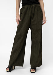 Olive Twill Raw Edge Pant - December Thieves