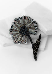 Ruffle Flower Embroidered Pin - December Thieves