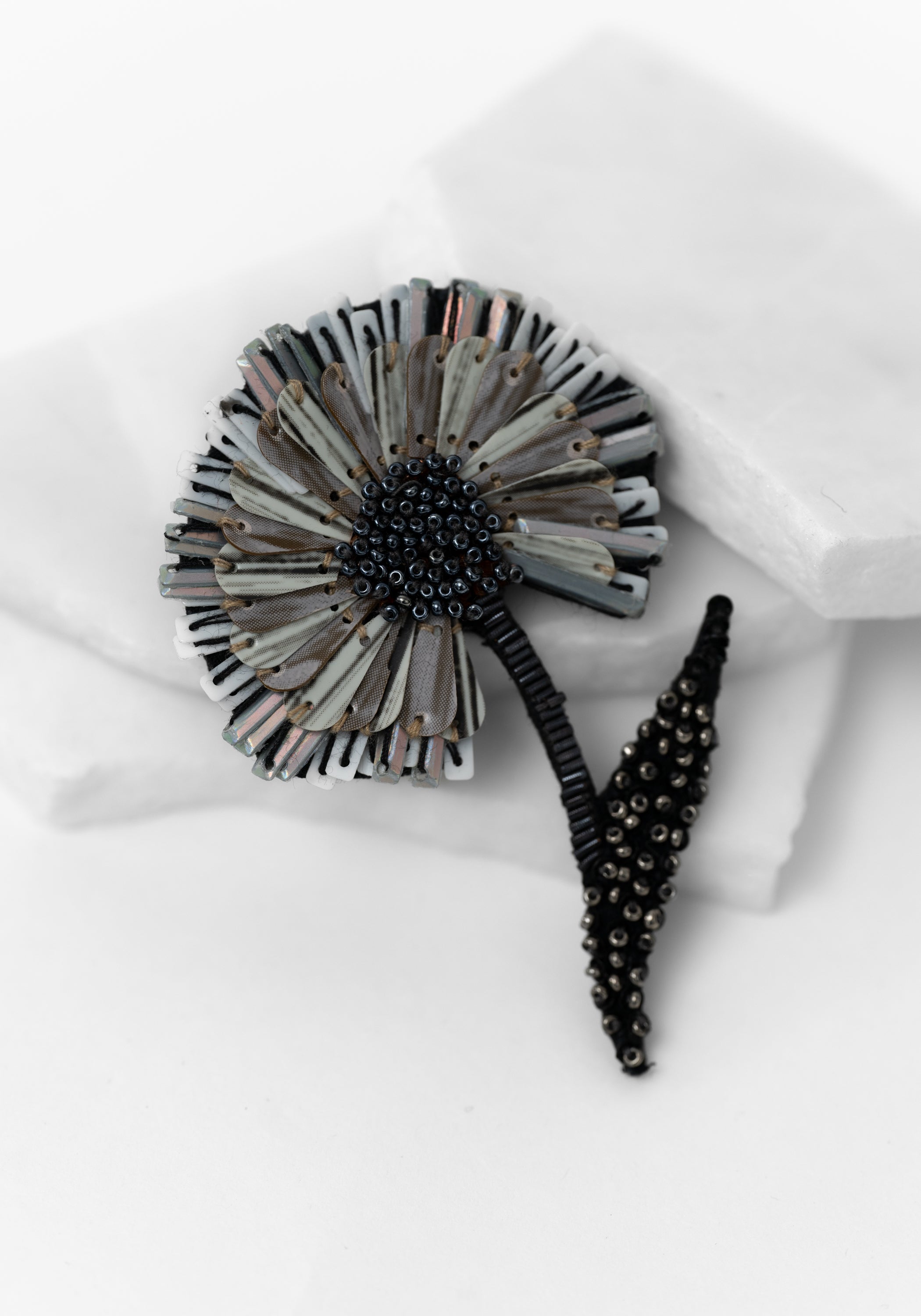Ruffle Flower Embroidered Pin - December Thieves