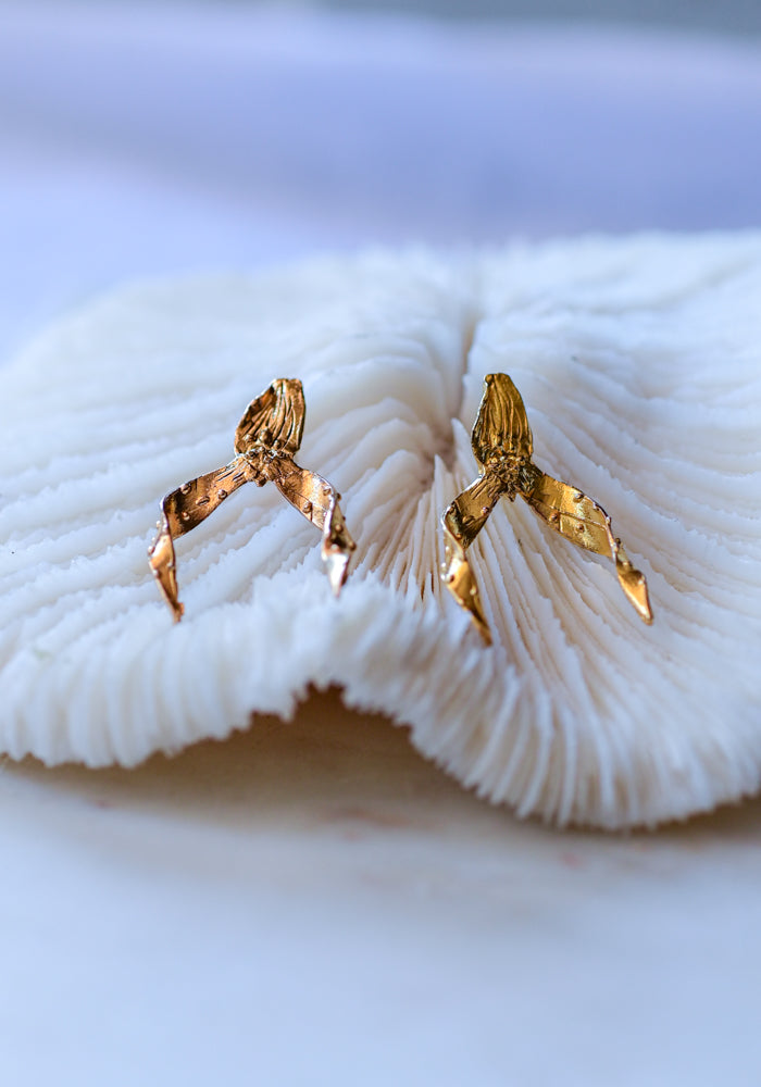  CÂPÂ Gold Plated Brassia Earrings