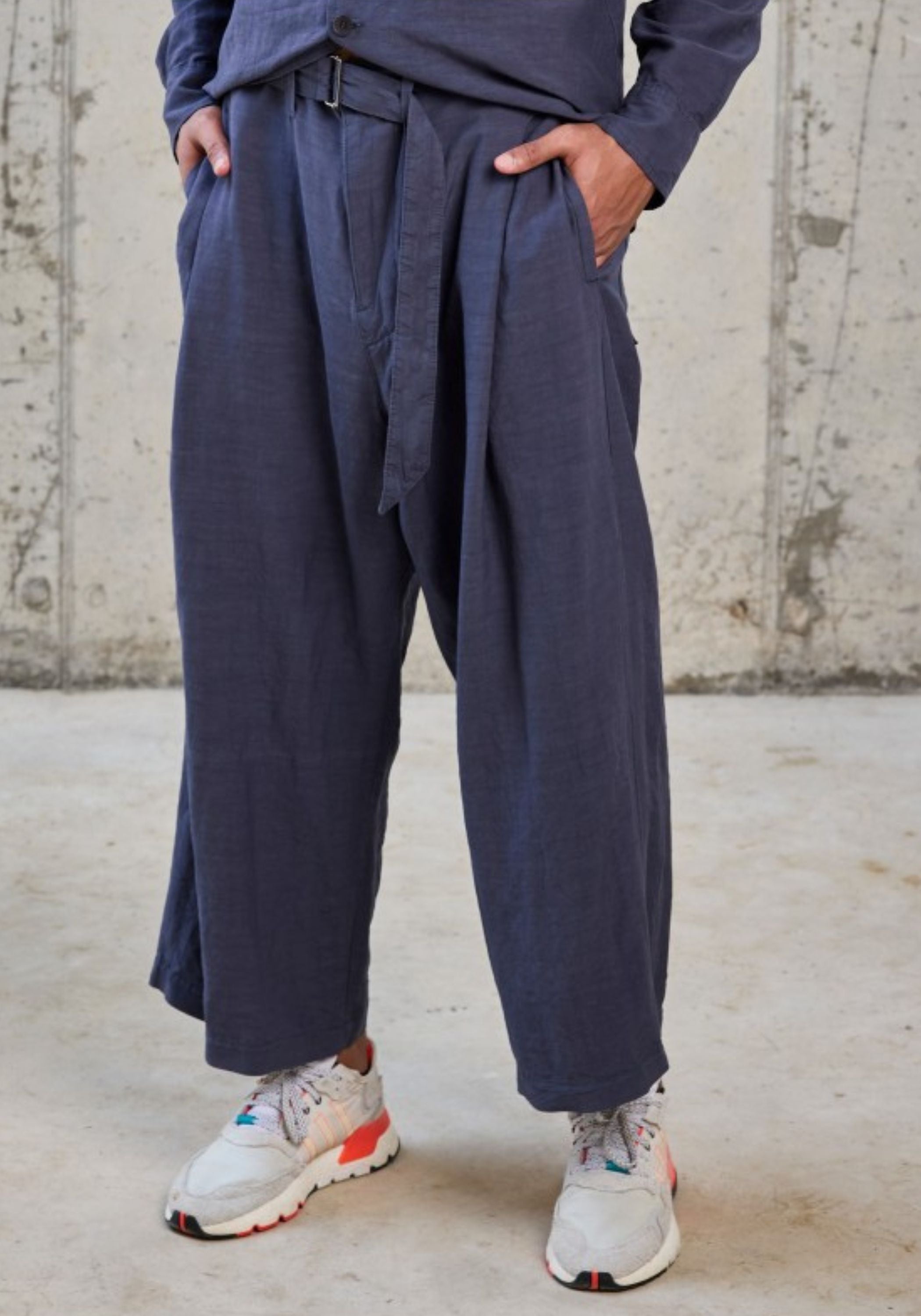 Belt Detail Tapered Leg Pants - December Thieves