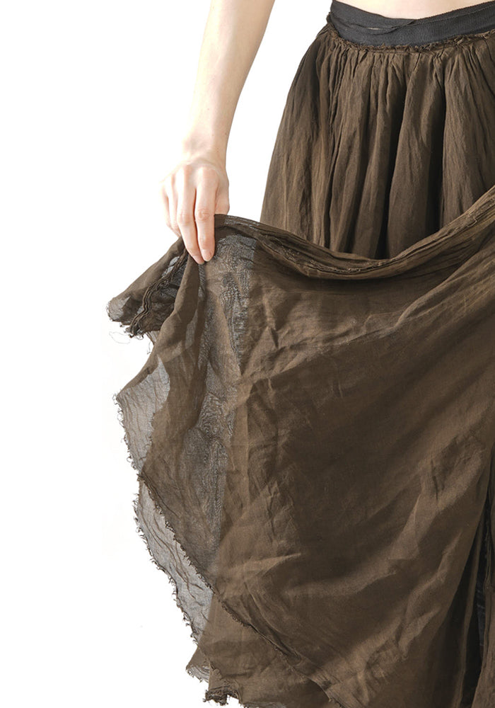 Wrap Waist Layered Full Skirt