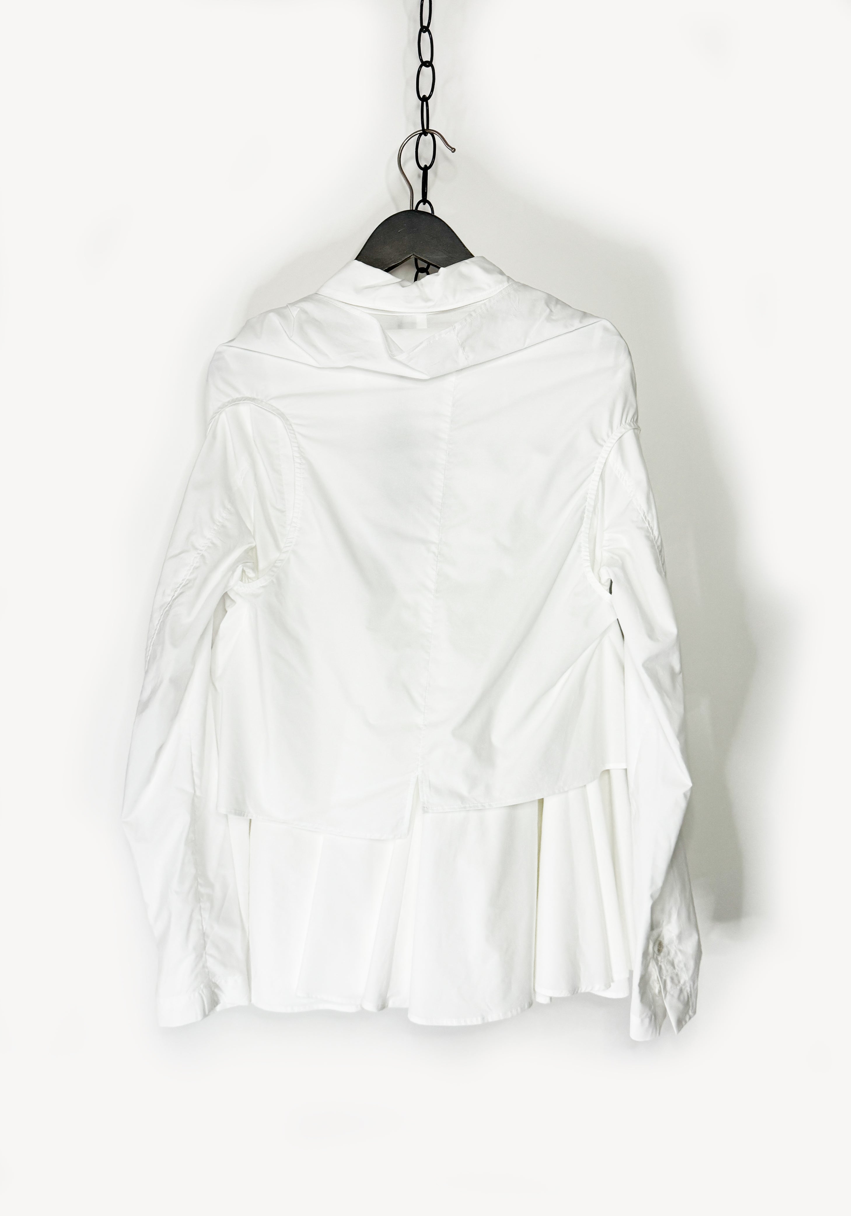 Layered Asymmetric Blouse in BLACK or WHITE