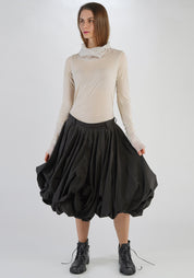 Voluminous Cotton Bubble Skirt