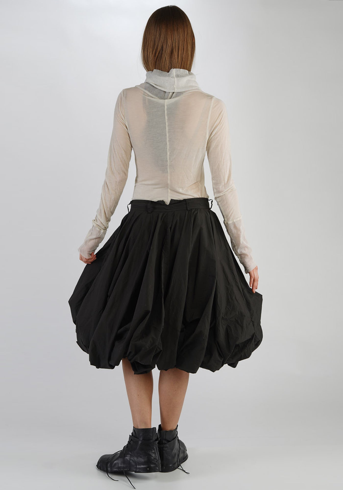 Voluminous Cotton Bubble Skirt