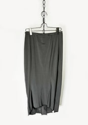 Vertically Paneled Midi Length Skirt in ROCK Only