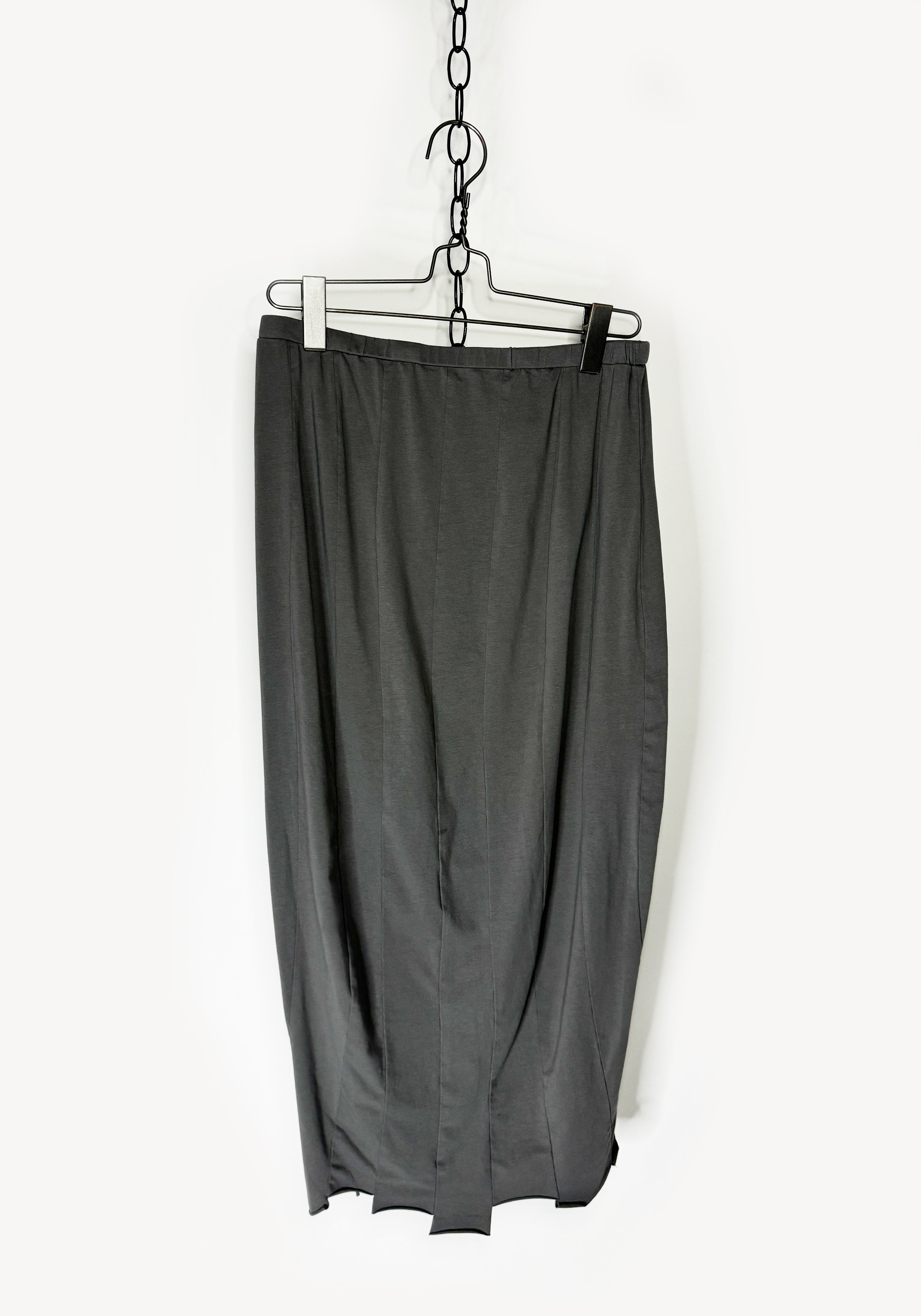 Vertically Paneled Midi Length Skirt in ROCK Only