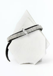 Leather Sliding Sterling Detail Bracelet