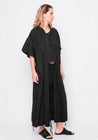 Boxy Paneled Wrap Dress | BLACK by K&M