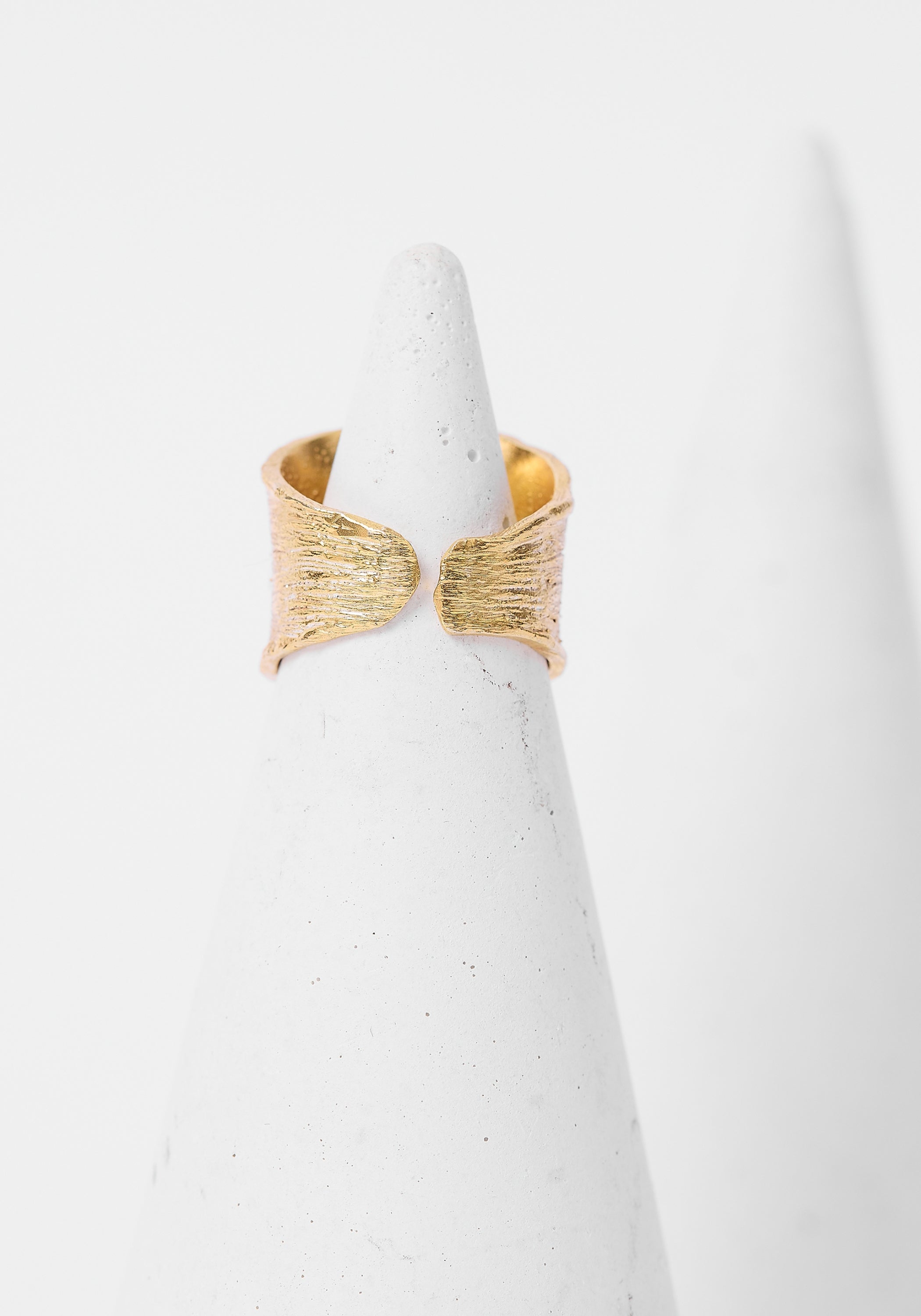 24K Gold Plated Stare Locket Ring